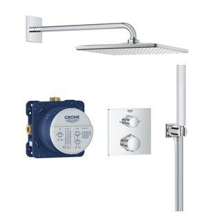 Душова система прихованого монтажу термостатична Grohe QuickFix Precision Grohtherm Cube 34881000 CV034331 фото