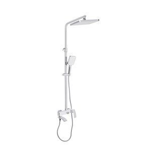 Душова система універсальна Qtap Swan Cascada на три споживачі (з виливом) QTSWA111CRW45570 Chrome/White SD00051694 фото