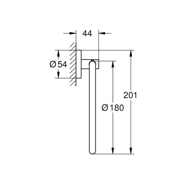 Тримач для рушників Grohe QuickFix Start 411742430 CV032150 фото