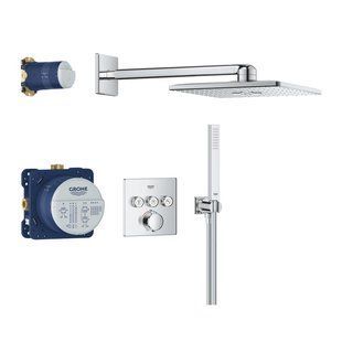 Душова система прихованого монтажу термостатична Grohe QuickFix Precision SmartControl Cube 34875000 CV034356 фото