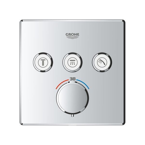 Душова система прихованого монтажу термостатична Grohe QuickFix Precision SmartControl Cube 34875000 CV034356 фото