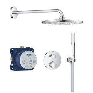 Душова система прихованого монтажу термостатична Grohe QuickFix Precision з Vitalio Rain Mono 310 34880000 CV034358 фото