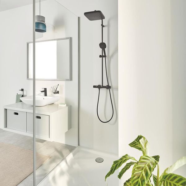 Душова система термостатична Grohe QuickFix Vitalio Comfort System 250 Cube 266962431 CV033882 фото