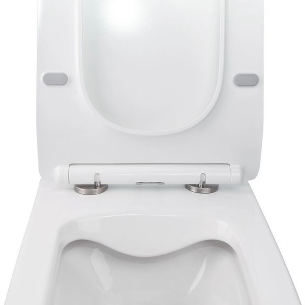 Готове рішення Qtap для ванної кімнати: підвісний унітаз Crow Rimless 520х360х290 + комплект інсталяції Nest 4 в 1 (квадратна клавіша Satin) SD00042982 фото