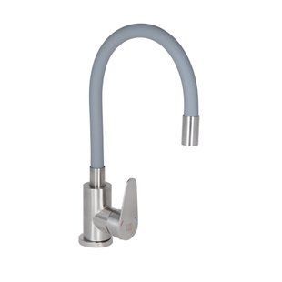 Змішувач для кухні Lidz Vida 015F3 з гнучким виливом (k35) LDVID015F3GRE43356 Grey SD00049479 фото