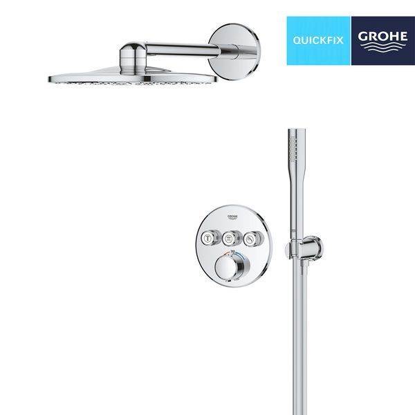 Душова система прихованого монтажу термостатична Grohe QuickFix Precision SmartControl 34874000 CV034568 фото